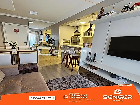 Apartamento 1 Quarto com Churrasqueira - Centro - Apartamento em Centro, Veranopolis - Foto 5