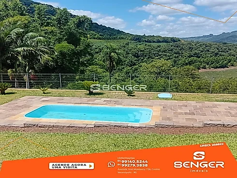 Sítio com Ampla Casa de 02 Pavimentos-Bento Gonçal - Chácara em Interior, Bento Gonçalves - Foto 5