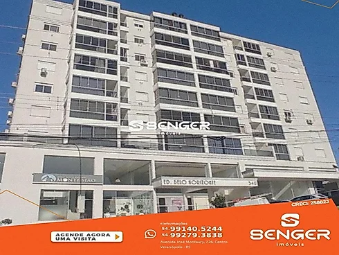 Apartamento 1 Quarto com Churrasqueira - Centro - Apartamento em Centro, Veranopolis - Foto 1