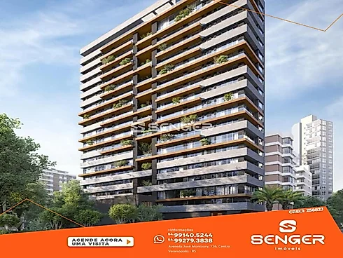 Apartamento 3 Quartos com 3 Suítes e 186m² - Bairro Predial - Apartamento em Bairro Predial, Torres - Foto 5