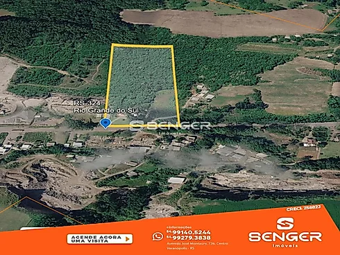 Área de Terras de 4.9 Hectares com Contrução a Beira da RS324 - Sítio em Rs 324, Nova Prata - Foto 3