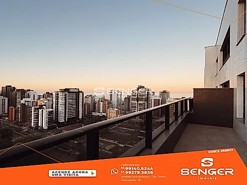 Apartamento 3 Quartos com 2 Suítes e 152m² - Av Benjamim Constant - Apartamento em Av Benjamim Constant, Torres - Foto 3