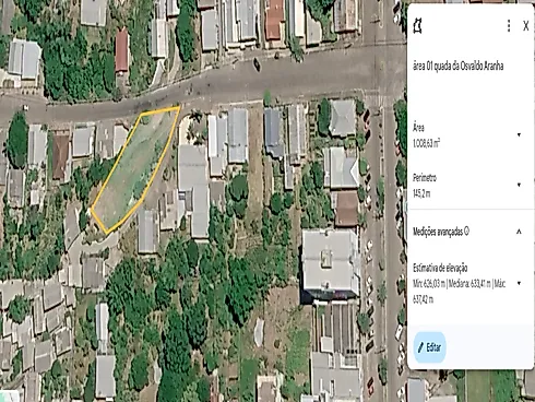Terreno com Mais de 1.000M² com Boa Localização  Á 01 Quadra da Av Osvaldo Aranha- Centro
