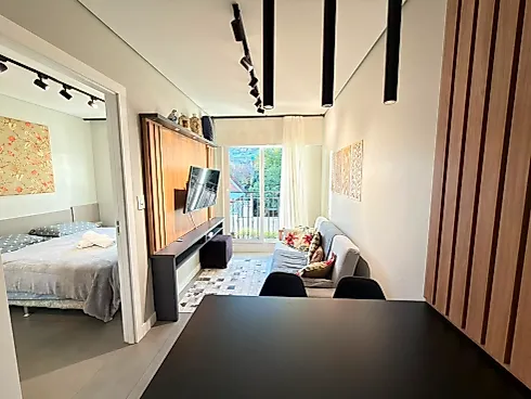 Apartamento Flat 28m² - Centro - Apartamento em Centro, Gramado - Foto 1