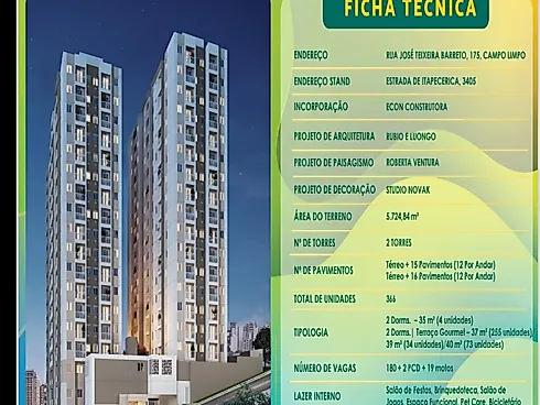 Apartamento em Parque Ipê, São Paulo