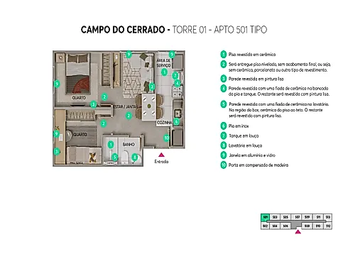 Apartamento 2 Quartos no Residencial Campo do Cerrado - Foto 10
