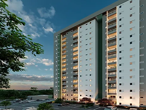 Apartamento em Residencial Novo Horizonte, Taubaté