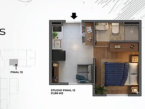 Apartamento em Centro, Taubaté