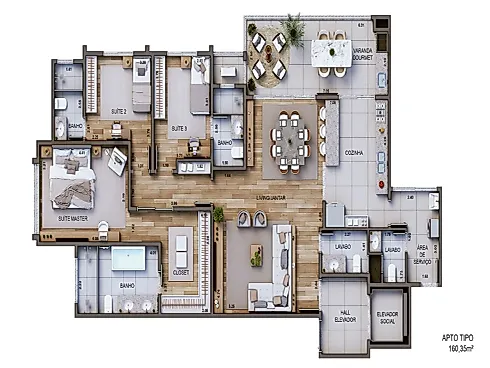 Apartamento 3 Quartos no Edificio Princesa Leopoldina - Foto 13