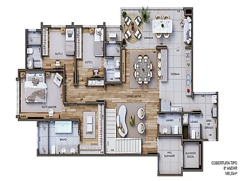 Apartamento 3 Quartos no Edificio Princesa Leopoldina - Foto 16