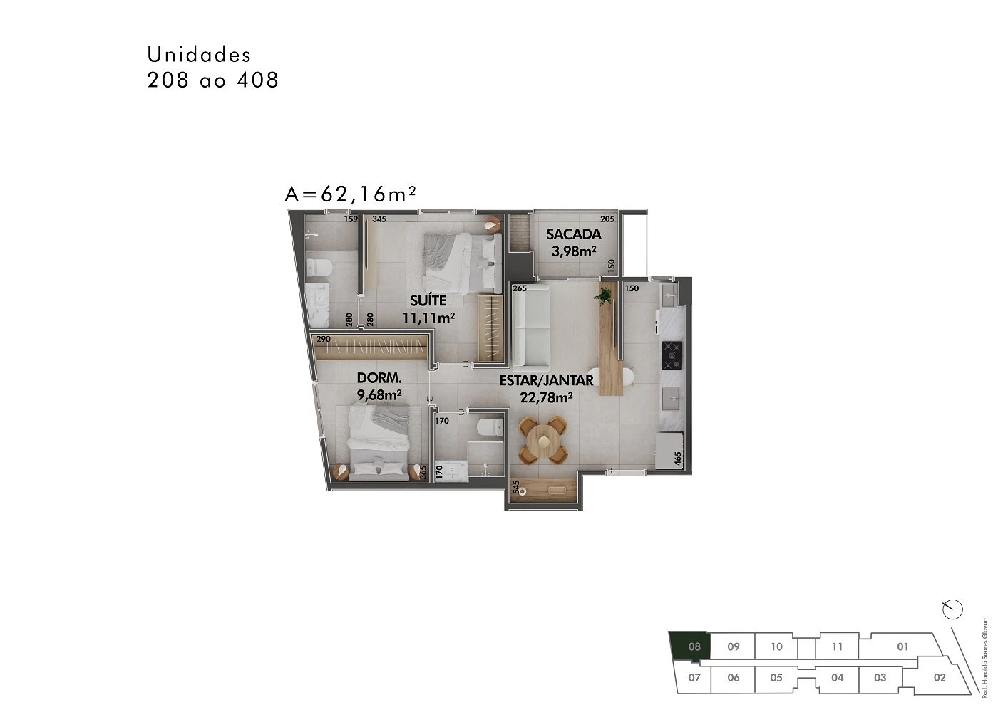 Apartamento em Cacupé, Florianópolis