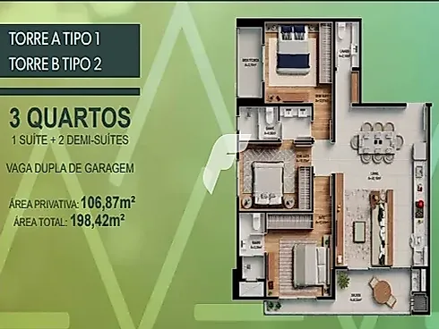 Apartamento em Praia Brava De Itajaí, Itajaí
