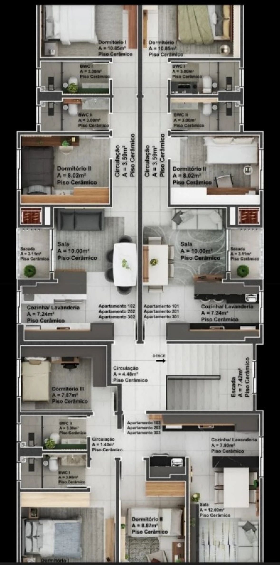 Apartamento em Nova Palhoça, Palhoça