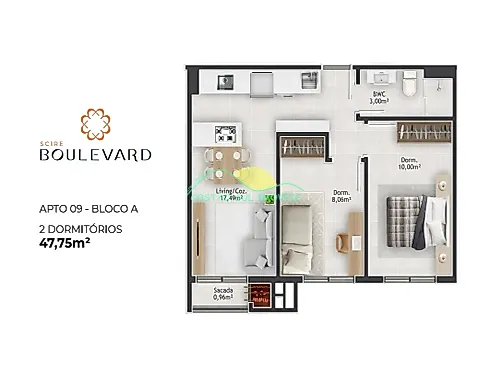 Apartamento em Passa Vinte, Palhoça