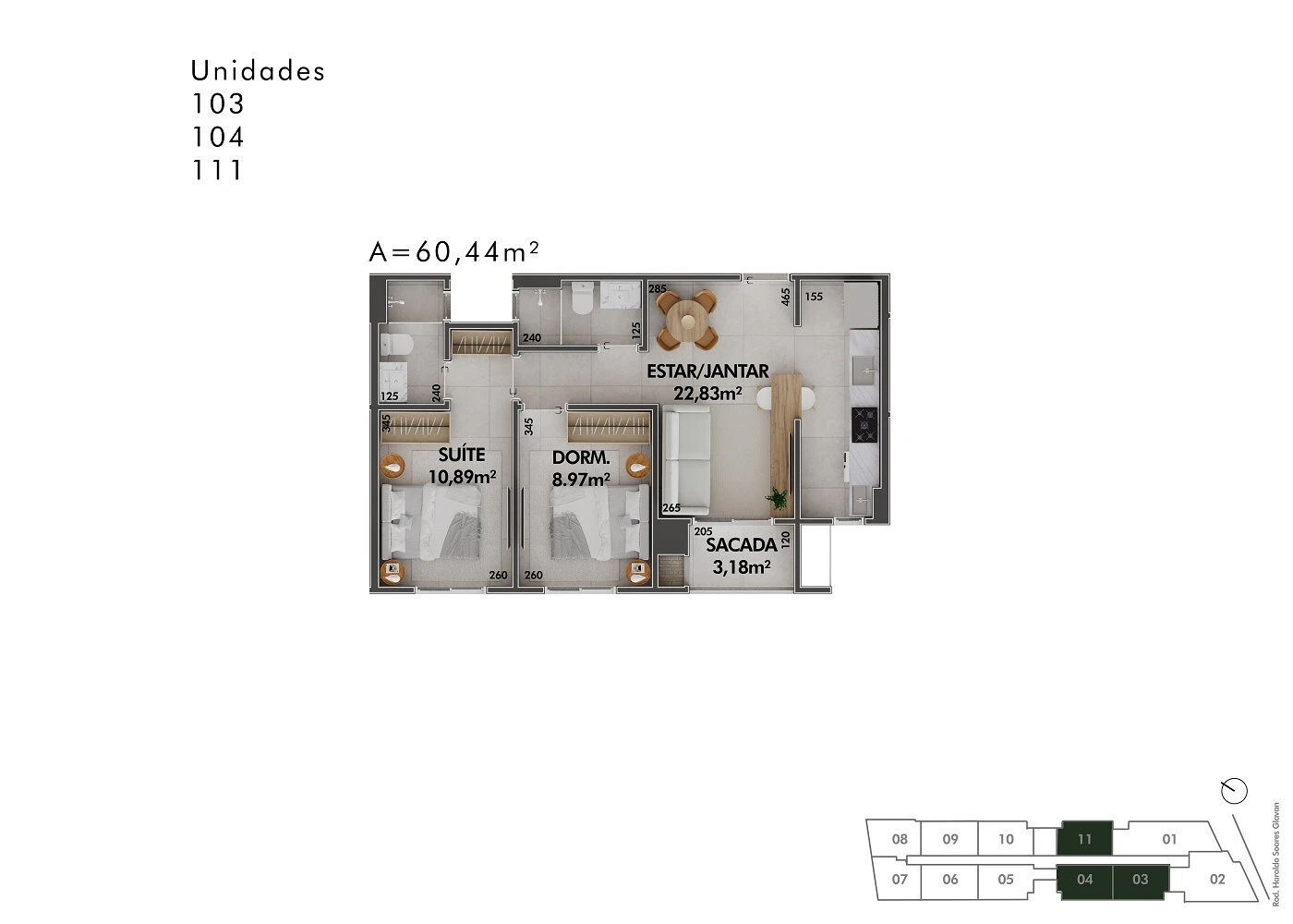 Apartamento em Cacupé, Florianópolis