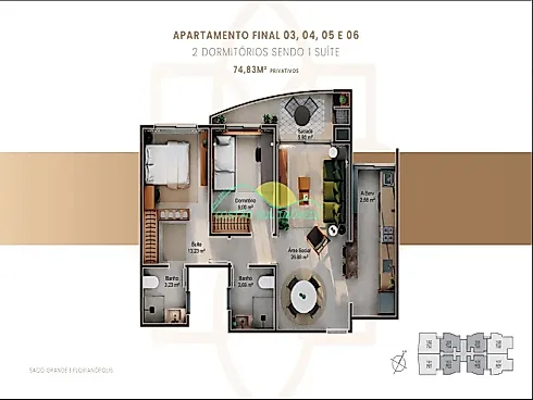 Apartamento em Monte Verde, Florianópolis