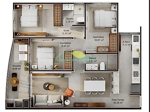 Apartamento em Monte Verde, Florianópolis