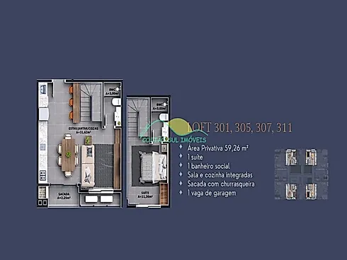 Apartamento em Ribeirão Da Ilha, Florianópolis