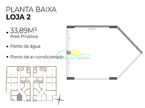 Escritório/sala em Abraão, Florianópolis