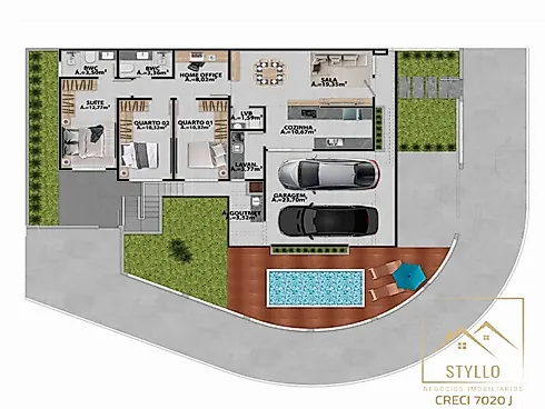 Excelente Casa com 3 Dormitórios 136,91M² Localizado em  Forquilhas - Casa em Forquilhas, São José - Foto 4