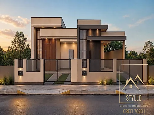 Excelente Casa Geminada com 63,43 M Loteamento Bosque de São José  - Casa em Forquilhas Oeste, São José - Foto 1