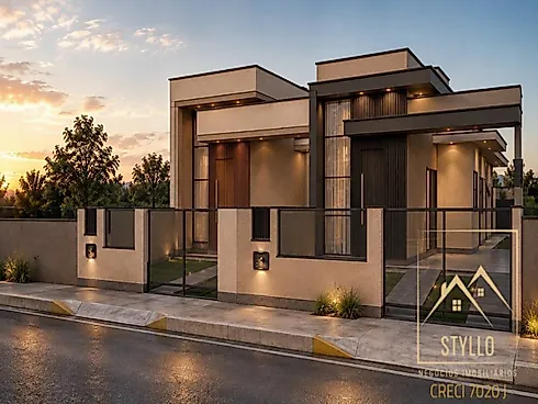 Excelente Casa Geminada com 63,43 M Loteamento Bosque de São José  - Casa em Forquilhas Oeste, São José - Foto 3