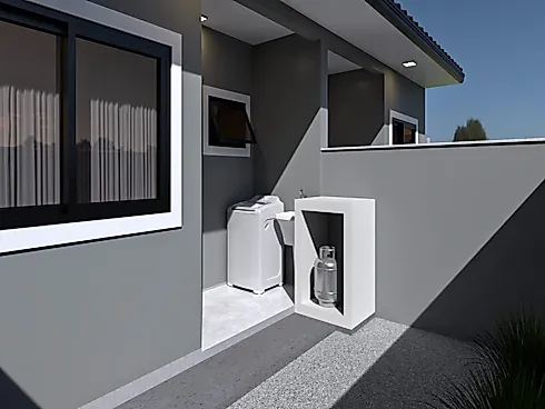 Casa Geminada em Vila Toscana - Cópia #4422 - Casa geminada em Nova Palhoça, Palhoça - Foto 3