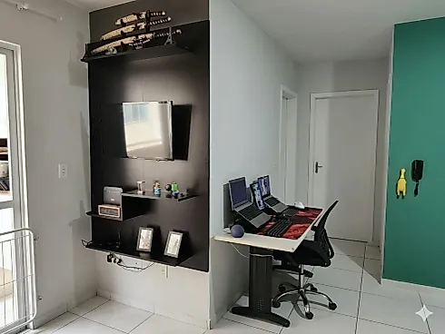 Apartamento com 2 Dormitórios C/ Sacada e Churrasqueira no Balneário do Estreito - Foto 15