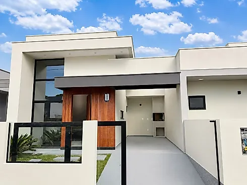 Casa 2 Dormitórios C/ Suíte, (Loteamento Lisboa Iii), São José/SC - Casa em Forquilhas Leste, São José - Foto 1