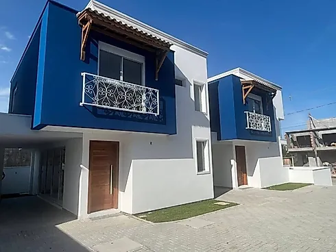 Casa Alvenaria 2 Pavimentos, Geminada, Financiável, com 3 Quartos, sendo 1 Suíte, no Residencial Aço - Casa em Ribeirão da Ilha, Florianópolis - Foto 5