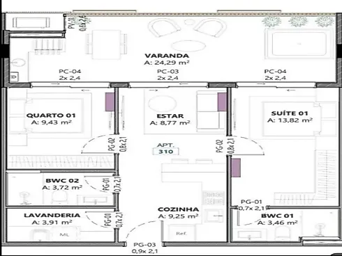 Apartamento à Venda, Campeche, Florianópolis, SC - Apartamento em Campeche, Florianópolis - Foto 4