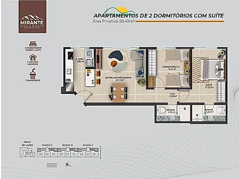 Apartamento de 3 Quartos no Mirante dos Corais - Super  Desconto- Ótimo Custo Beneficio, Confira! - Foto 19