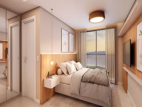 Studios e Apartamentos de 1 Quarto, 2 Quartos, 2 Suítes  na Planta no Hub Beira Mar - Saco dos Limõe - Foto 11