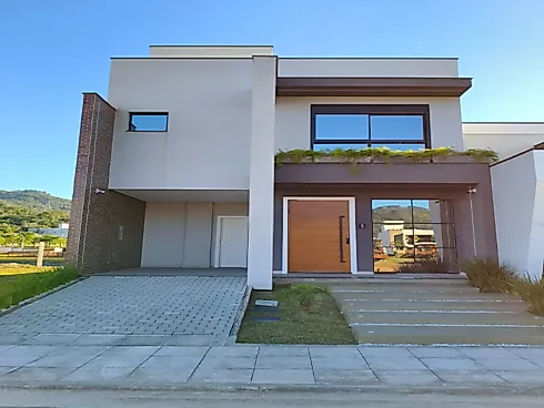 Casa Alto Padrão com Fundo P/ o Lago | Deltaville - Biguaçu/SC - Casa em condomínio em Beira Rio, Biguaçu - Foto 1