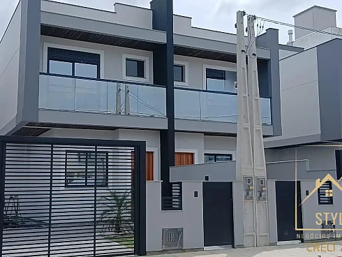 Excelente Sobrado 130m² 3 Dormitórios Localizado Loteamento Nova Palhoça - Foto 2