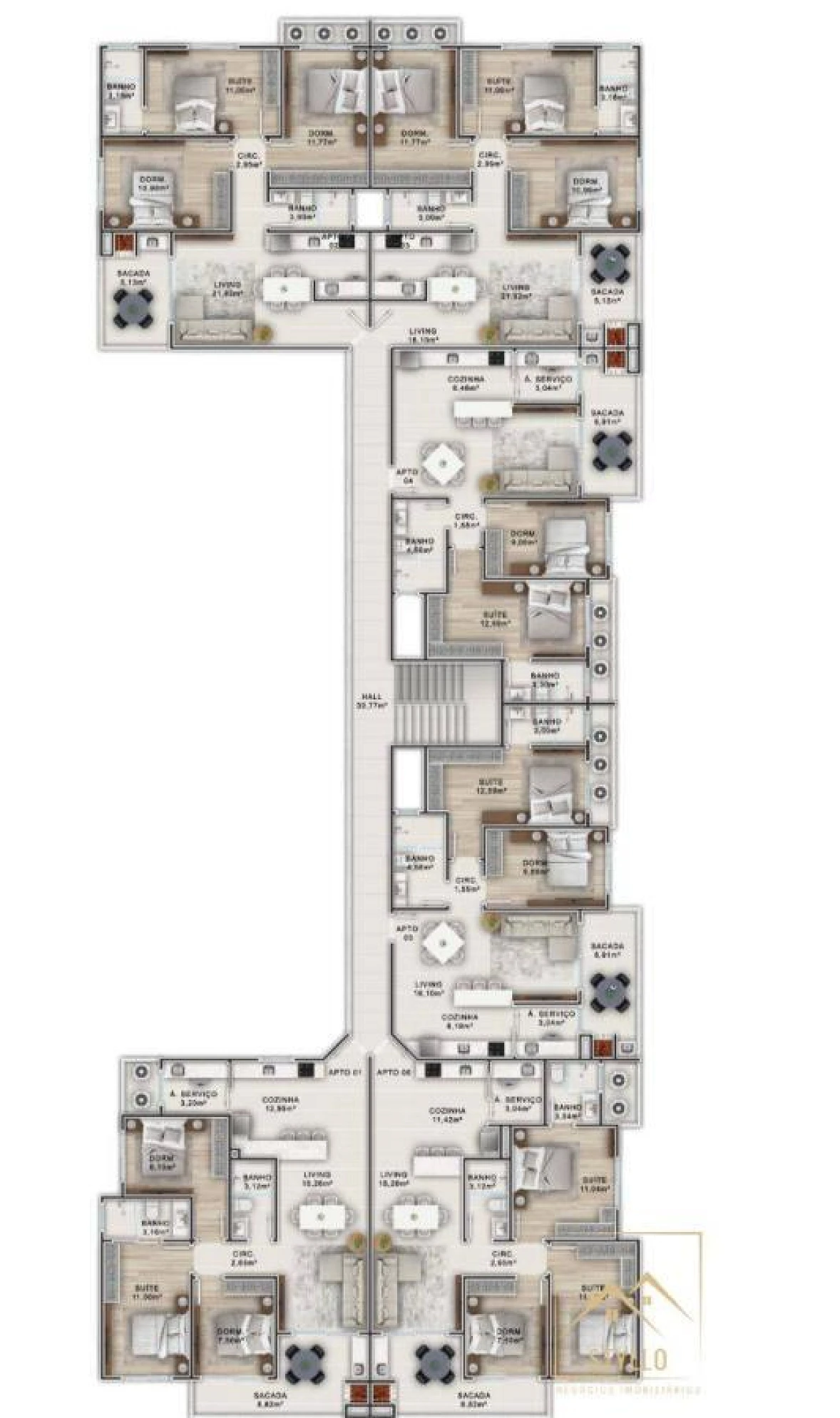Apartamento em Pinheira, Palhoça