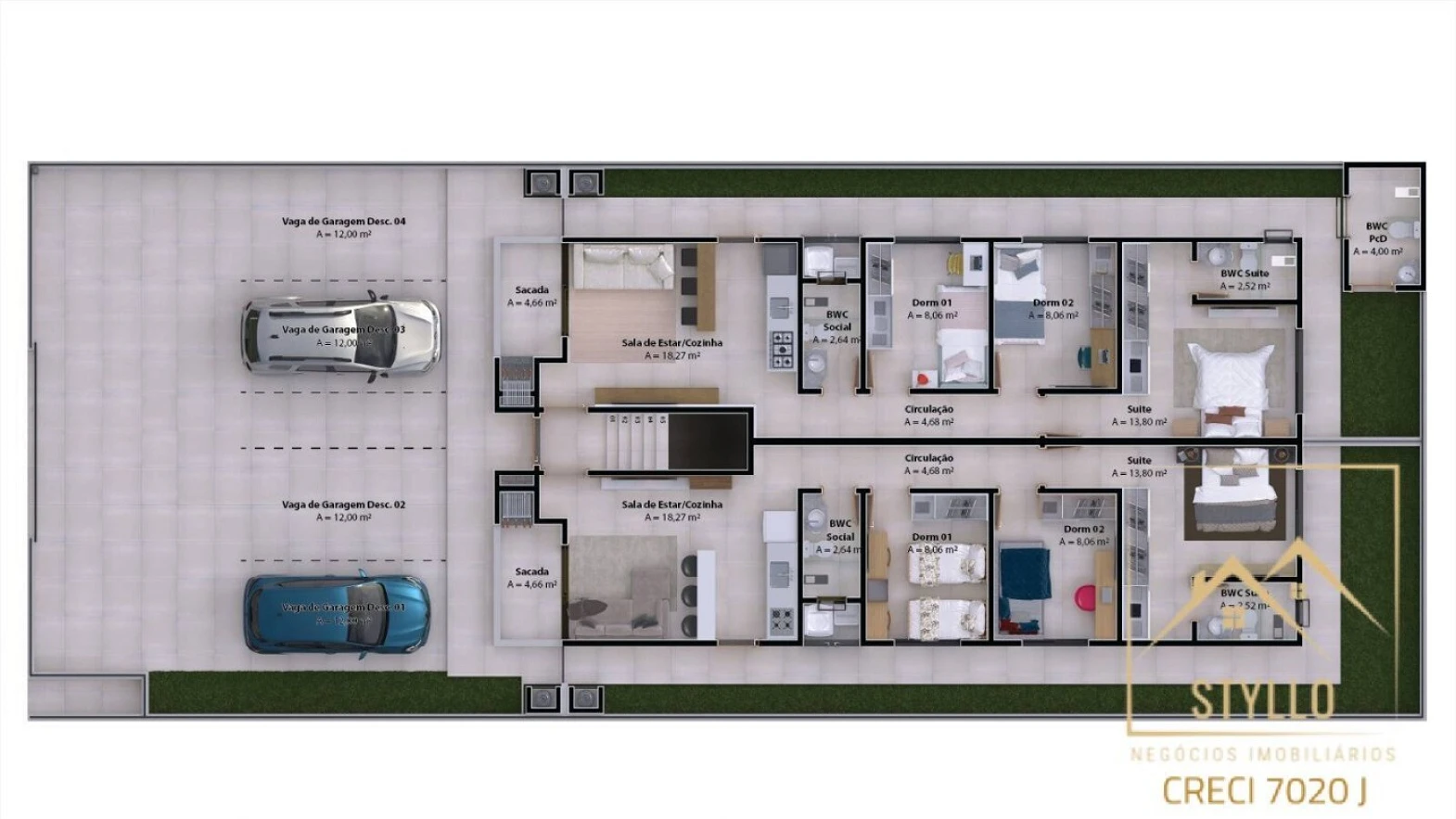 Apartamento em Sertão do Maruim, São José
