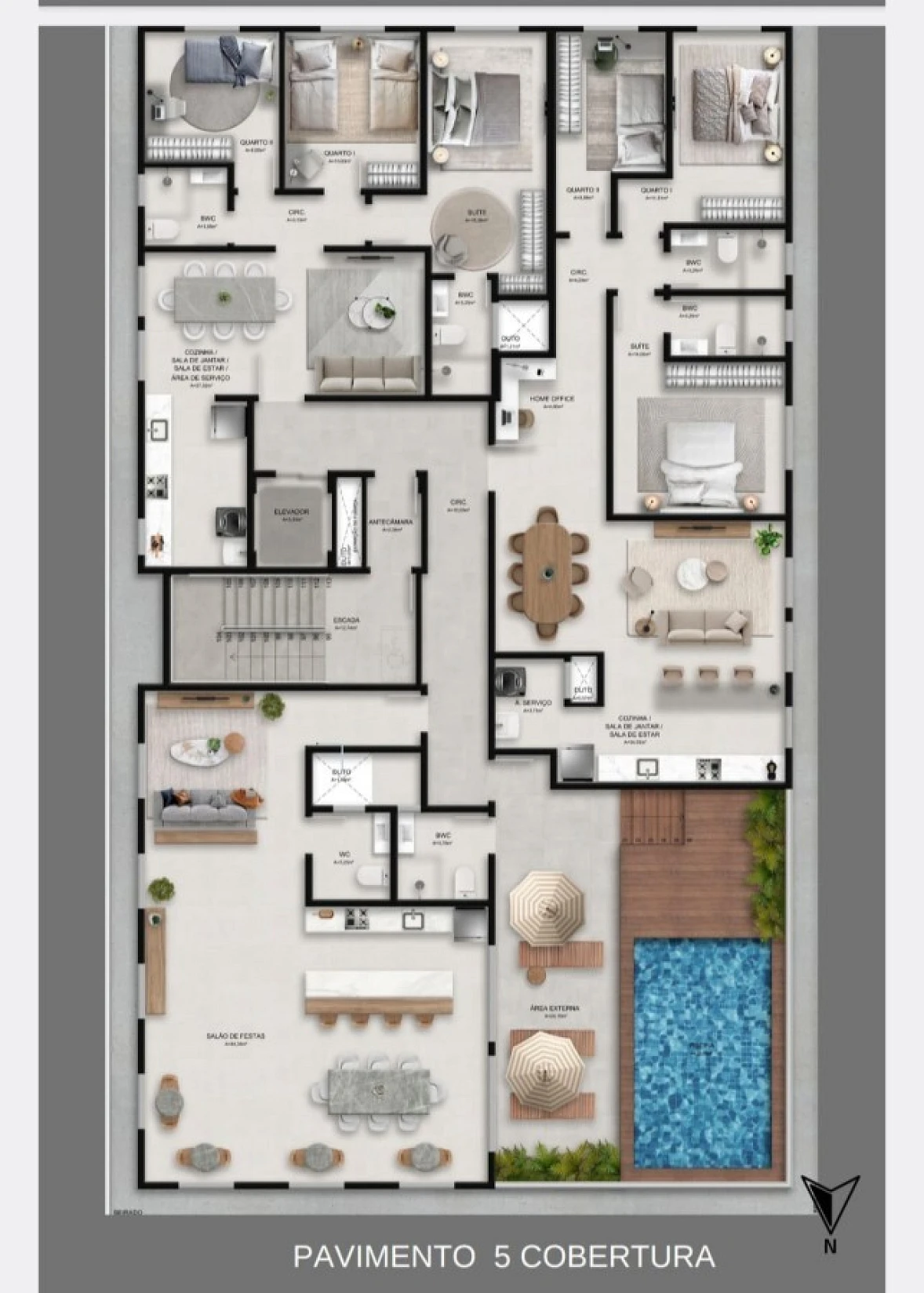 Apartamento em Pedra Branca, Palhoça