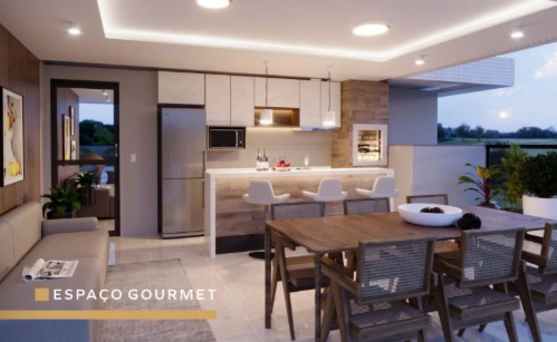 Apartamento em Pedra Branca, Palhoça. 2 quartos, 56m². Imagem 3 de 8