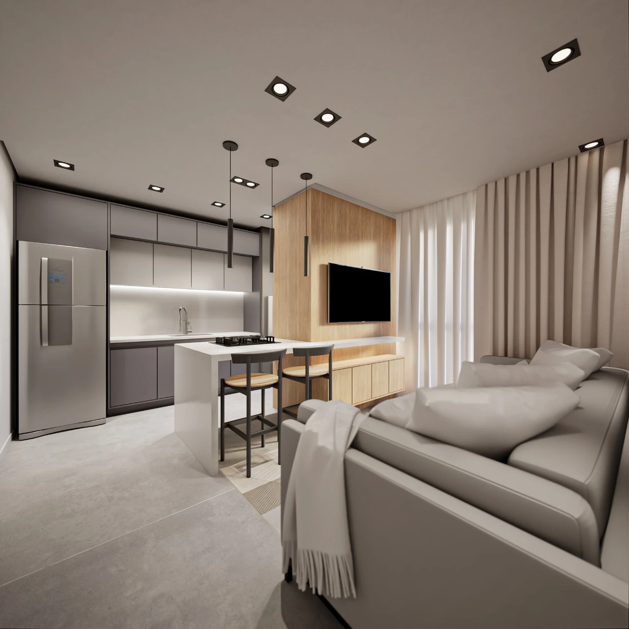Apartamento em Pedra Branca, Palhoça. 3 quartos, 77m². Imagem 9 de 18