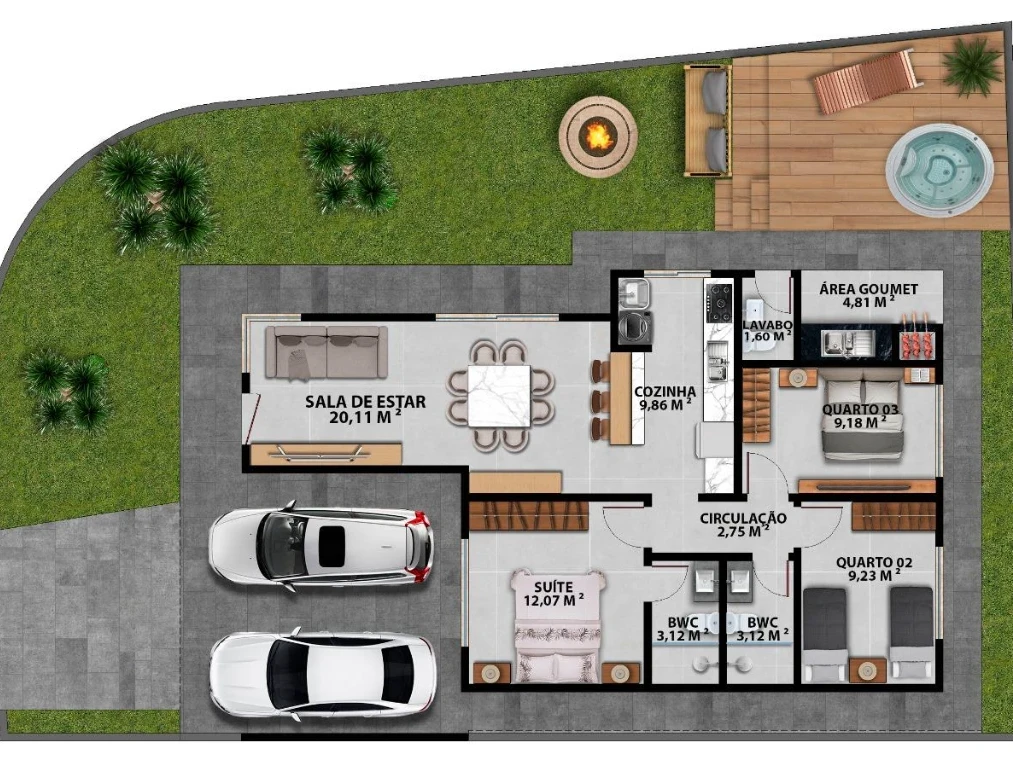 Casa em Forquilhas, São José. 3 quartos, 113m². Imagem 30 de 30