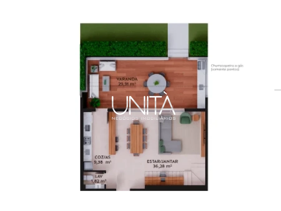 Apartamento em Pedra Branca, Palhoça. 3 quartos, 150m². Imagem 2 de 21