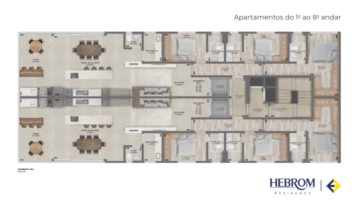 Apartamento em Pedra Branca, Palhoça. 3 quartos, 140m². Imagem 4 de 17