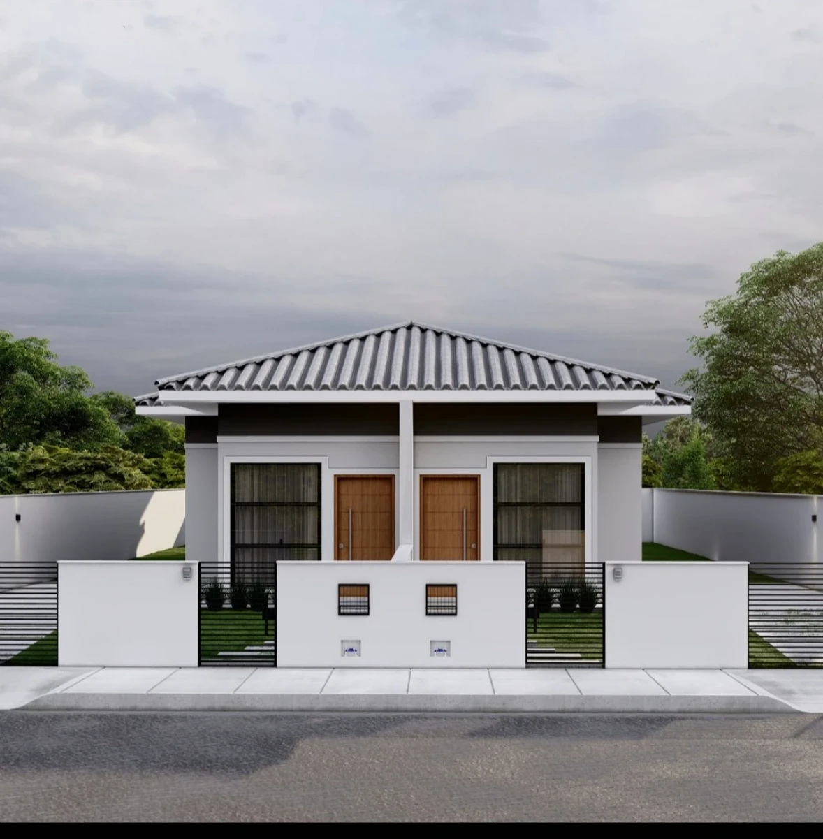 Casa Geminada em Guarda do Cubatão, Palhoça. 2 quartos, 59m². Imagem 1 de 3