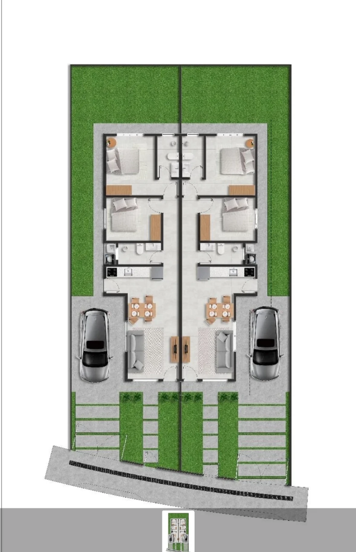 Casa Geminada em Guarda do Cubatão, Palhoça. 2 quartos, 59m². Imagem 3 de 3