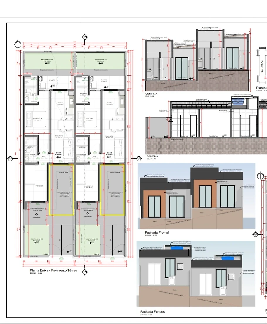 Casa Geminada em Bela Vista, Palhoça. 2 quartos, 52m². Imagem 6 de 6