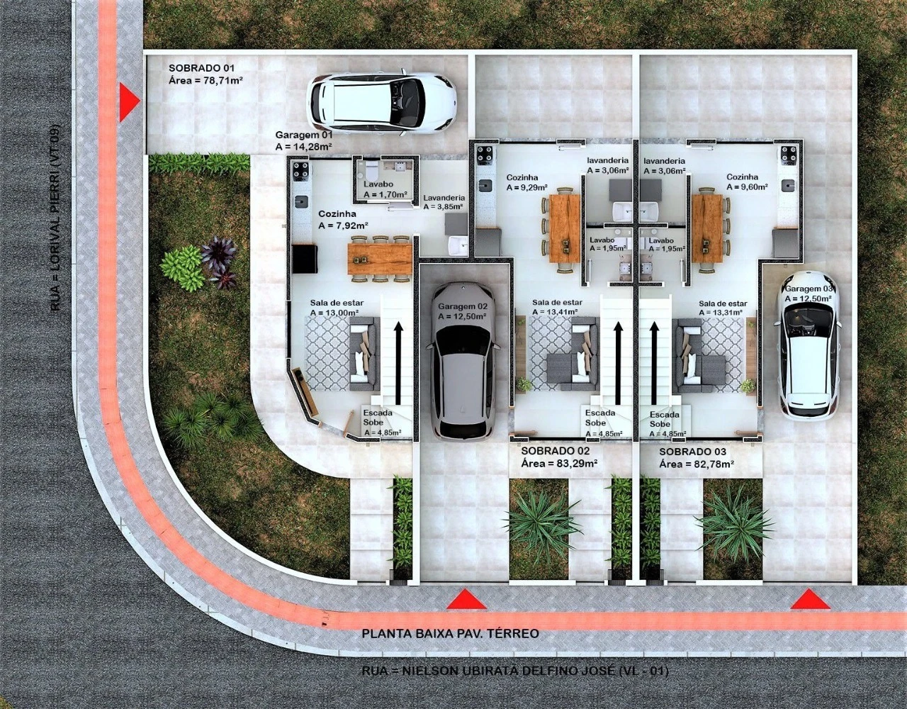 Sobrado Geminado em Bela Vista, Palhoça. 2 quartos, 83m². Imagem 26 de 28