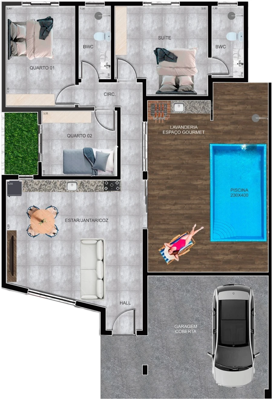 Casa em Bela Vista, Palhoça. 3 quartos, 115m². Imagem 9 de 19