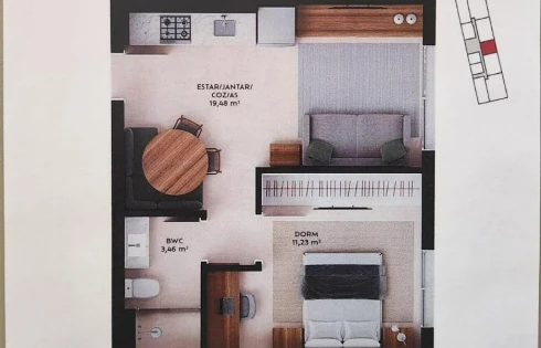 Apartamento em Pedra Branca, Palhoça