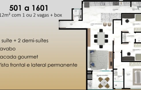 Apartamento em Pedra Branca, Palhoça